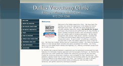 Desktop Screenshot of dallasvasectomyclinic.com